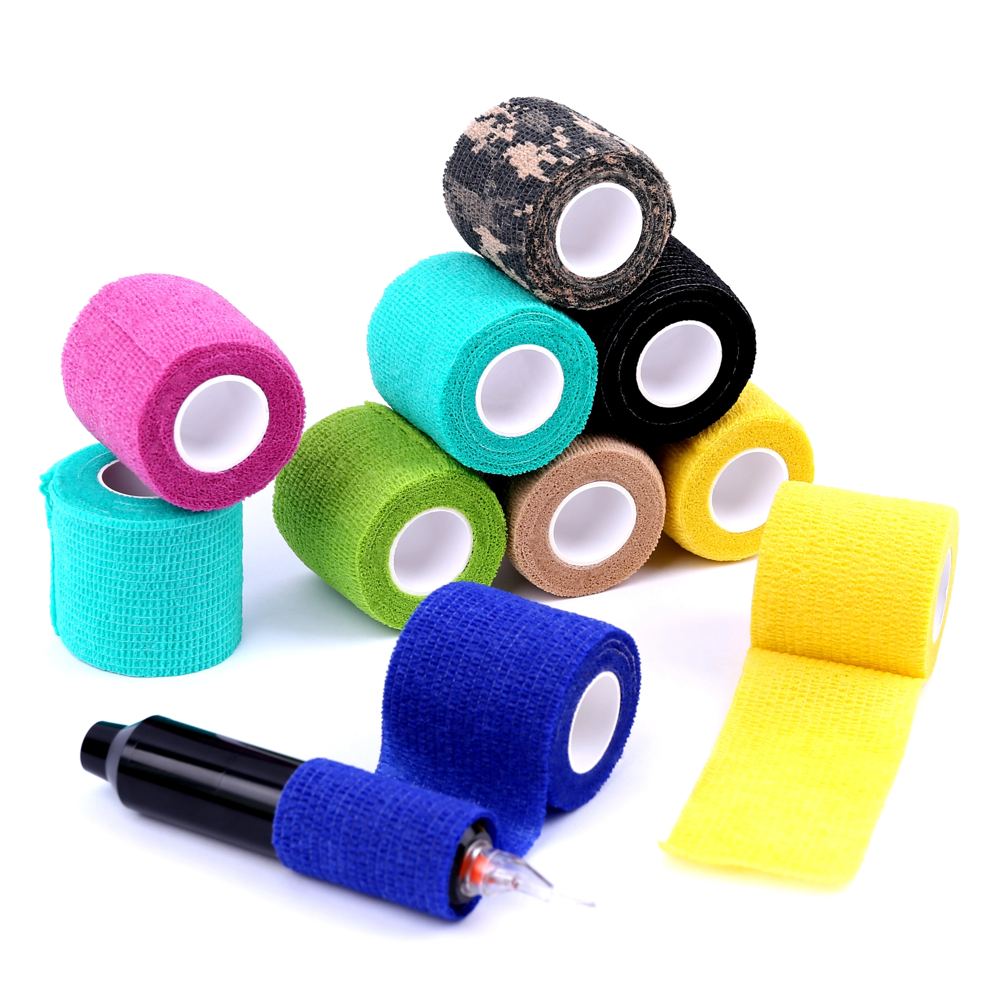 Bande adhésive de tatouage de bandage cohésif