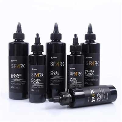 4oz Organic 3 Série classique Black Hole noir Vanta Black Tattoo Encre