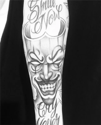 Clown pour le tatouage