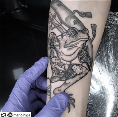 grenouille pour tatouage
