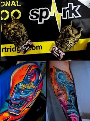 L'artiste SPARK @anfitriontattoo revendique une double victoire à l'Expo Tatt...