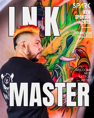 L'artiste Spark @ Aarutattoo2303 revendique le premier honneur à la Conventio...