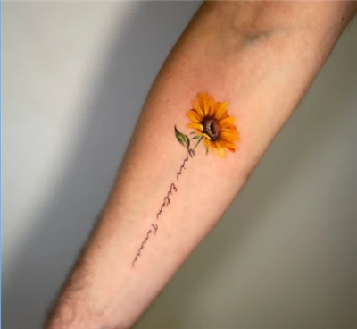 Le tournesol tatoué : une incarnation de l’espoir et de la résilience