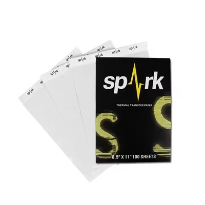 100pcs Copier papier tatouage Thermal Spark Tattoo Sprunch Transfer Paper Sticker Thermal Paper