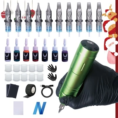 Kit de stylo Tattoo Machine Professional Full Wireless 4 Modèles