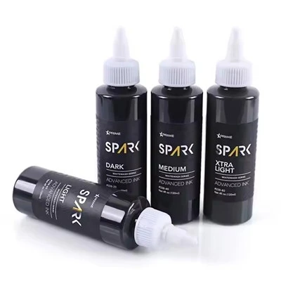 Sparkle Factory Custom 4oz 120ml White Lavage Incroyable peinture Pigment Corps Peau Triple Tatouage de papillon à encre noire