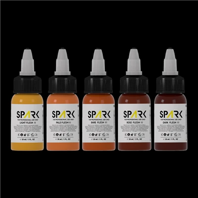 Ensemble d'encre de tatouage professionnel en bouteilles de 1 oz - conforme à l'UE REACH