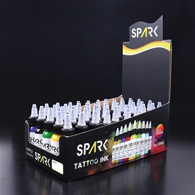 Spark Organic 0,5 oz Fast Dry Sèche Longueur Conception Alimentation tatouage Pigment de maquillage permanent pour l'art corporel