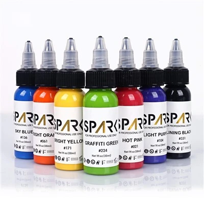 Professional Skin-Encre de tatouage permanente de qualité supérieure en poudre de couleur biologique vibrante 66
