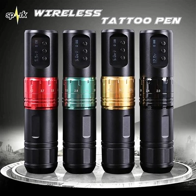 Spark Professional Précision Réglable Tatoo Tattoo Portable Electric Corps Art Permanent Battered