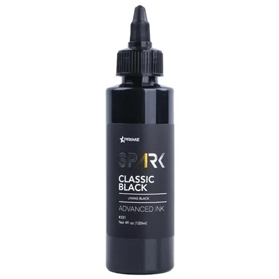 Spark de haute qualité Organic Liquid Tattoo Ink Deep Black 3 Series Classic Black / Hole noir / Vanta Black pour le tatouage permanent