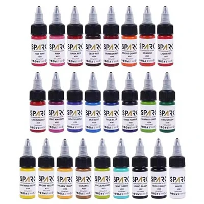 Spark Wholesale personnalisé 0. 5 oz 15 ml de tatouage à base de tatouage à base d'huile de l'huile professionnelle cosmétique PMU non toxique non toxique
