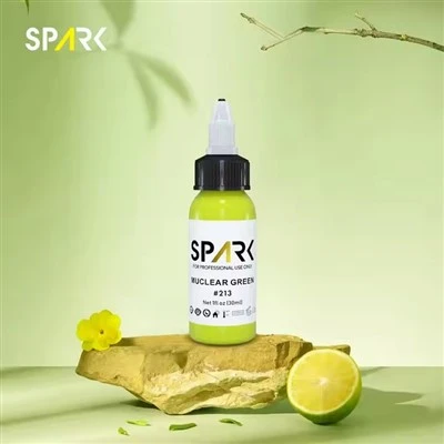 Sparkle Organic 1oz (30 ml) Tatouage vibrant adapté à l'encre permanente Pigment Tattoo Encre