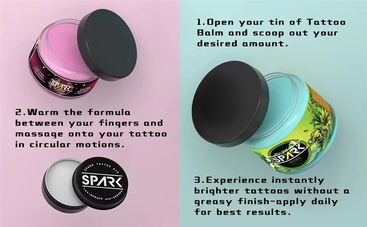 Spark Comfort & Safe Multivitamin Advanced Tattoo Tattoo Aftercare pommade pour le maquillage permanent