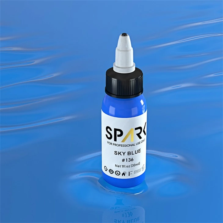 Ensemble de 25 couleurs d'encre de tatouage Spark, encre de tatouage végétalienne, 30ml, Pigments