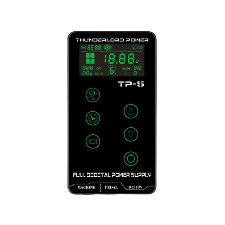 Pour Machines à tatouer à bobine et rotatives, fournitures de tatouage LCD, Mini alimentation électrique