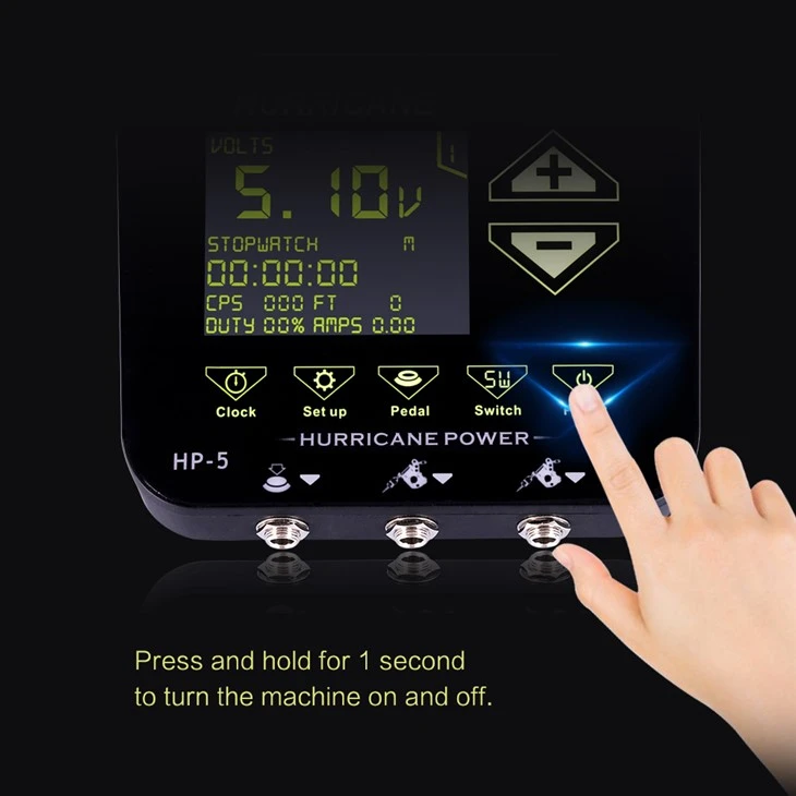 Alimentation électrique pour tatouage tactile à la main, numérique
