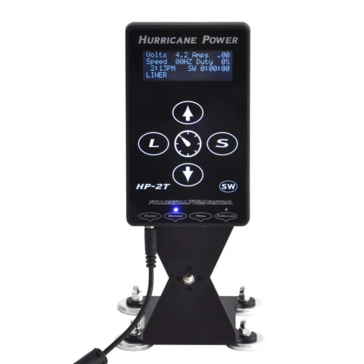 Alimentation électrique pour Machine à tatouer Hurricane, double alimentation professionnelle pour tatouage