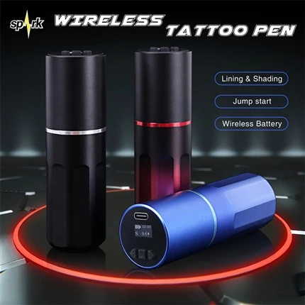 Machine à tatouer sans fil, moteur sans balais, stylo de tatouage pour l'art corporel