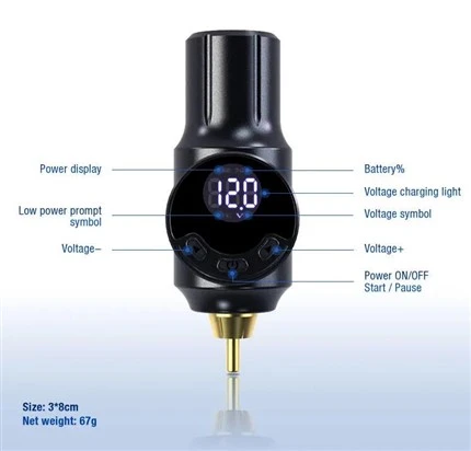 Alimentation électrique sans fil pour tatouage, MINI batterie de tatouage RCA