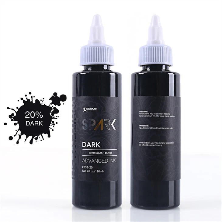 Ensemble d'encre de tatouage ensemble de lavage blanc professionnel encre de tatouage Spark