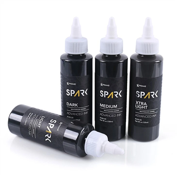 Encre de tatouage Spark Original White Wash Set Pigments Encre de tatouage
