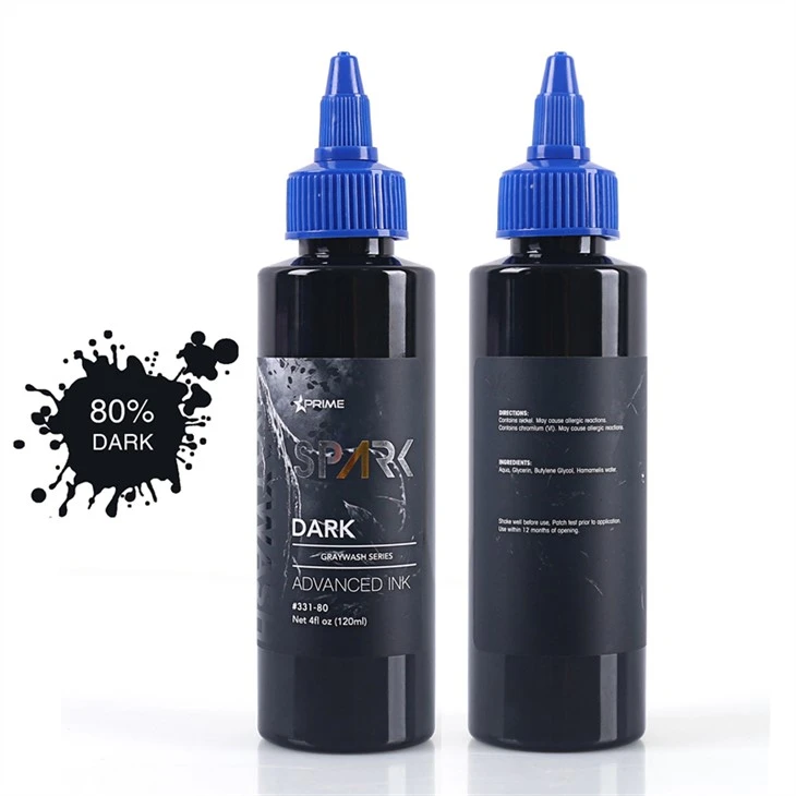 Encres de tatouage en vrac Encre de tatouage noire Spark Tattoo Ink