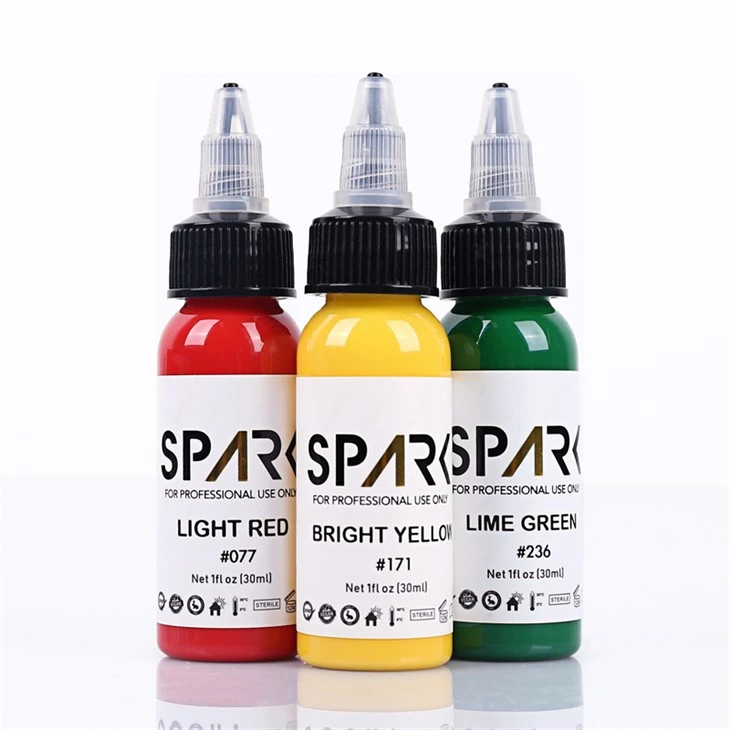 Encres de tatouage en vrac Spark Tattoo Ink Super Black Tattoo Ink