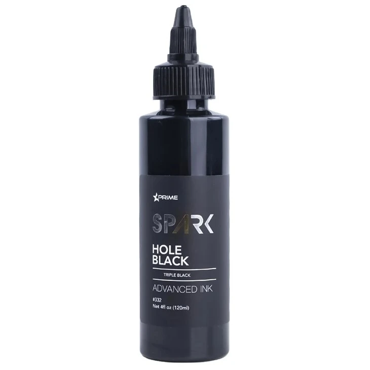Pigments encre de tatouage 4OZ classique trou noir noir Vanta noir étincelle encre de tatouage encre de tatouage noir