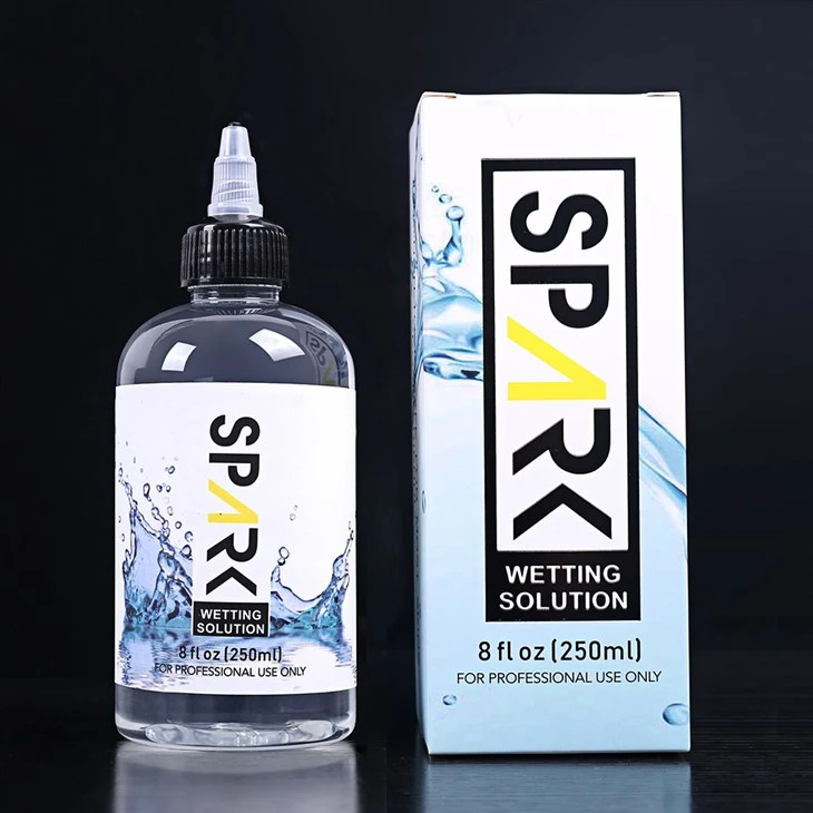 Solution mouillante professionnelle pour tatouage à étincelles, 240ML, 8OZ, Solution de mélange pour tatouage, encre de tatouage